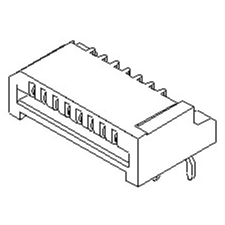 Molex Ffc/Fpc Connector, 23 Contact(S), 1 Row(S), Female, Right Angle, 0.039 Inch Pitch, Solder Terminal,  528072310